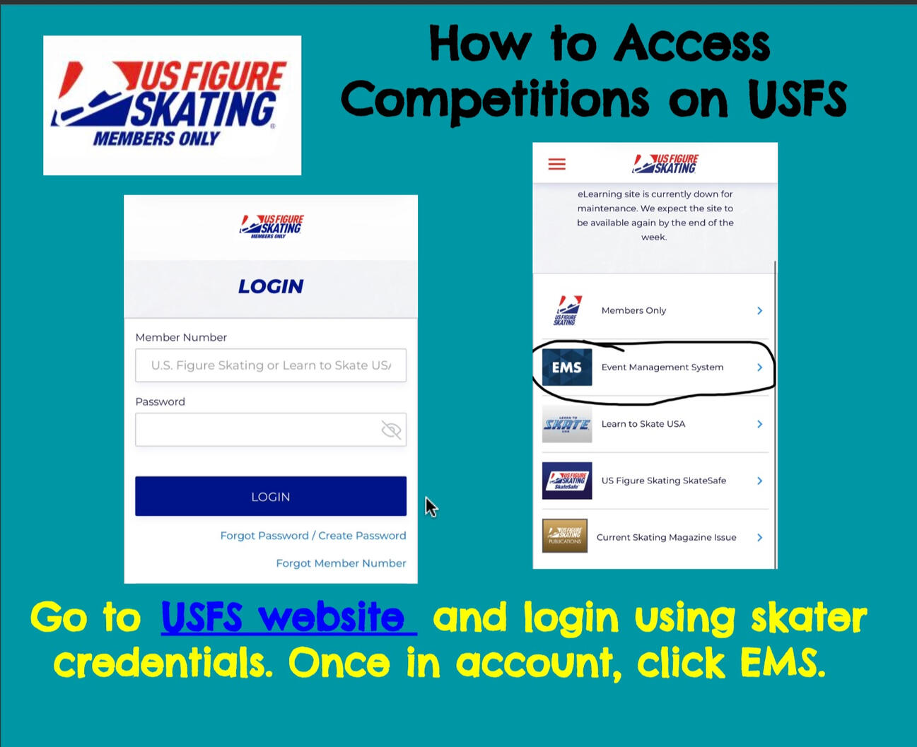 1. Go to USFS Website to Log In